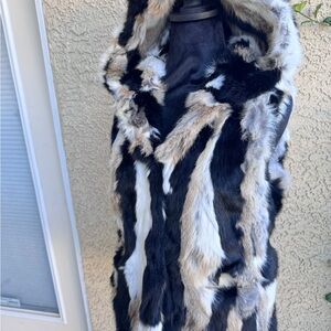 NWOT Love Token 100% Rabbit Fur Vest – Size S – Luxe Real Fur Layering